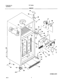 CABINET Diagram and Parts List for FRT18R6AW0  Frigidaire Refrigerator