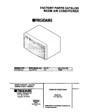 COVER Diagram and Parts List for FAL123H1A3  Frigidaire Air Conditioner