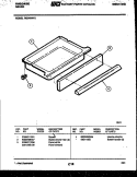 DRAWER PARTS Diagram and Parts List for RG34NW2  Frigidaire Range