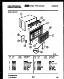 CABINET PARTS Diagram and Parts List for AC064L7A2  Frigidaire Air Conditioner