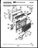 CABINET PARTS Diagram and Parts List for AS189P2K2  Frigidaire Air Conditioner