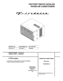 COVER Diagram and Parts List for FAS155K1A1  Frigidaire Air Conditioner