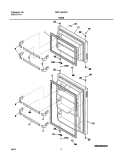 DOORS Diagram and Parts List for WRT15A0AW1  Westinghouse Refrigerator