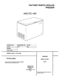 COVER Diagram and Parts List for CF133  Frigidaire Freezer