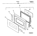 DOOR Diagram and Parts List for TMS062E1S0  Tappan Microwave