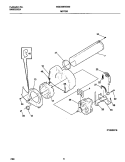 P16M0016 MOTOR, BLOWER Diagram and Parts List for WDE336REW0  Frigidaire Dryer