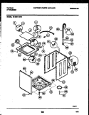 CABINET PARTS Diagram and Parts List for 46-2351-23-01  Tappan Washer
