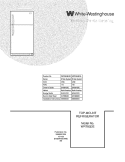 COVER Diagram and Parts List for WRT8G3EWL  Crosley Refrigerator