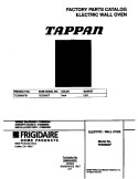 COVER Diagram and Parts List for TEB500CFB1  Tappan Wall Oven