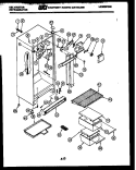 CABINET PARTS Diagram and Parts List for AMK175EN1T  Kelvinator Refrigerator