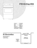 COVER Diagram and Parts List for FFEF3050LSA  Frigidaire Range