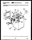 CABINET PARTS Diagram and Parts List for LA470LXD1  Frigidaire Washer