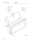 DOOR Diagram and Parts List for KCS070GW1  Kelvinator Freezer
