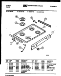 COOKTOP PARTS Diagram and Parts List for 72-3977-00-06  Tappan Range