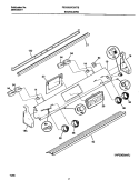 BACKGUARD Diagram and Parts List for FES355CCSI  Frigidaire Range
