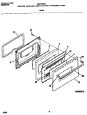 DOOR Diagram and Parts List for MGF316WGSD  Frigidaire Range