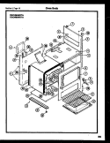 OVEN BODY Diagram and Parts List for CGC4M5WSTA  Gibson Range