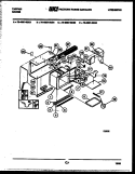 UPPER BODY PARTS Diagram and Parts List for 76-4667-00-04  Tappan Microwave Oven Combo