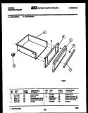 DRAWER PARTS Diagram and Parts List for CEC1M2WXB  Gibson Range