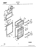 DOOR Diagram and Parts List for FRT18TPHW1  Frigidaire Refrigerator