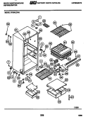 SHELVES Diagram and Parts List for RT194LCVO  Frigidaire Refrigerator