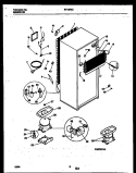 SYSTEM AND AUTOMATIC DEFROST PARTS Diagram and Parts List for RT197MCD2  Frigidaire Refrigerator