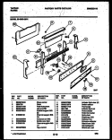 BACKGUARD Diagram and Parts List for 30-3982-23-01  Tappan Range