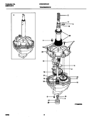 P12M0008 TRANSMISSION Diagram and Parts List for CWS445RGS1  Gibson Washer