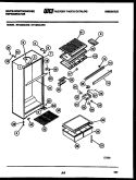 CABINET PARTS Diagram and Parts List for RT192GLFB  Frigidaire Refrigerator