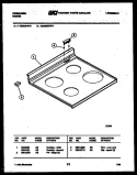COOKTOP PARTS Diagram and Parts List for RES36BFL0  Frigidaire Range