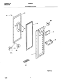 REFRIGERATOR DOOR Diagram and Parts List for FRS26ZSHB2  Frigidaire Refrigerator