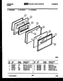 DOOR PARTS Diagram and Parts List for GP32BEL1  Frigidaire Range