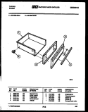 DRAWER PARTS Diagram and Parts List for 30-3860-00-01  Tappan Range