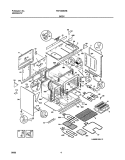 BODY Diagram and Parts List for FEF450BWB  Frigidaire Range