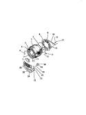DRUM Diagram and Parts List for DEA500A2D  Kelvinator Dryer