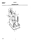 COMPRESSOR Diagram and Parts List for WAH086H1T1  Frigidaire Air Conditioner