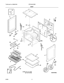 BODY Diagram and Parts List for CRE3500GWBB  Crosley Range