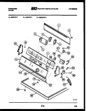 CONSOLE AND CONTROL PARTS Diagram and Parts List for DECIFW1  Frigidaire Dryer