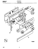 BACKGUARD Diagram and Parts List for MEF322WESC  Frigidaire Range