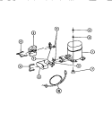 COMPRESSOR PARTS Diagram and Parts List for MR40E1  Frigidaire Dehumidifier