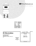 COVER Diagram and Parts List for CWEF310ES1  Westinghouse Range