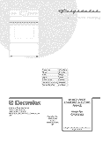 COVER Diagram and Parts List for CFEF376GCA  Frigidaire Range