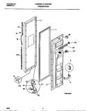 FREEZER DOOR Diagram and Parts List for F45WR26CB0  Frigidaire Refrigerator