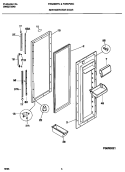 REFRIGERATOR DOOR Diagram and Parts List for F45WP26CD2  Frigidaire Refrigerator