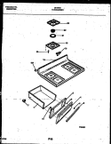 COOKTOP AND DRAWER PARTS Diagram and Parts List for 30-4942-00-01  Tappan Range