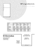 COVER Diagram and Parts List for GLRT217TDQP  Frigidaire Refrigerator