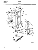 CABINET Diagram and Parts List for FRS20ZSFB0  Frigidaire Refrigerator