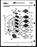 SHELVES AND SUPPORTS Diagram and Parts List for FPCI19VFH0  Frigidaire Refrigerator