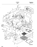 BODY Diagram and Parts List for FCS388WHCD  Frigidaire Range