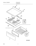TOP/DRAWER Diagram and Parts List for CRE3580GWWD  Crosley Range